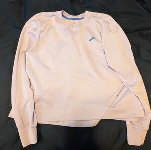 Brooks Cropped Sweatshirt in Lavender